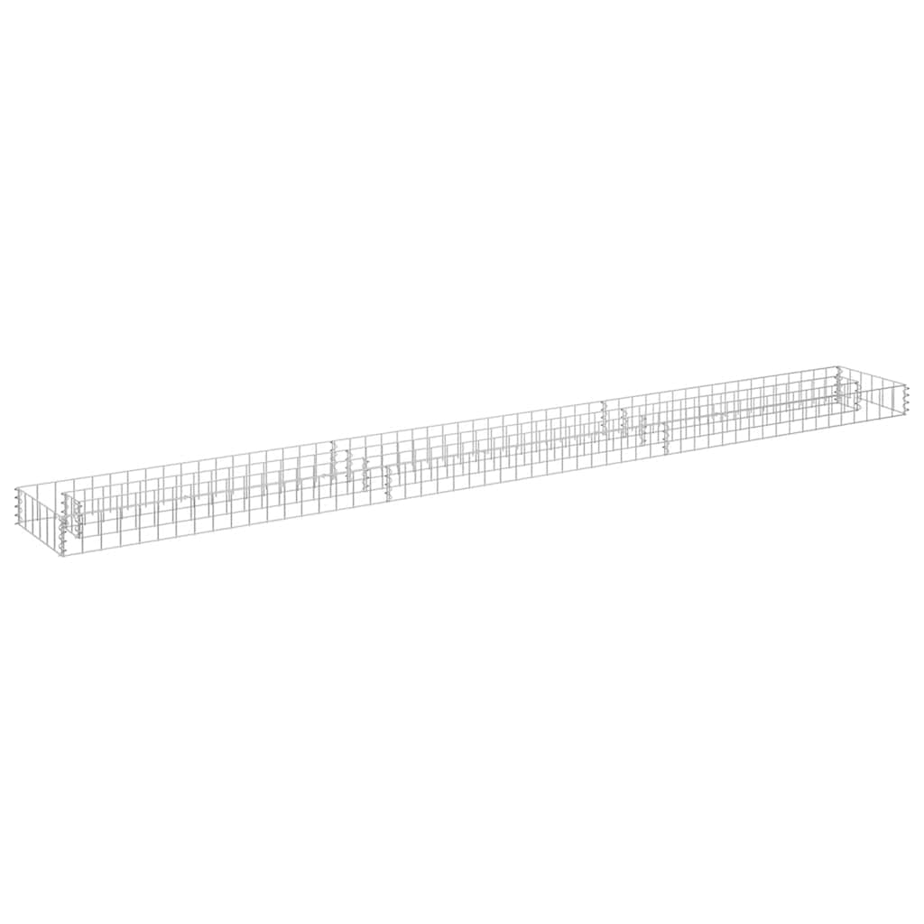 Gabion høybed galvanisert stål 270x30x10 cm