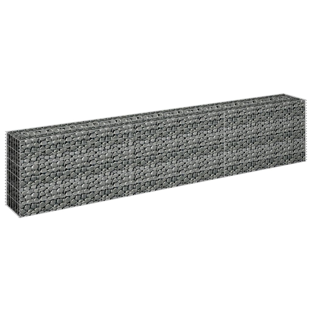Gabion høybed galvanisert stål 270x30x60 cm