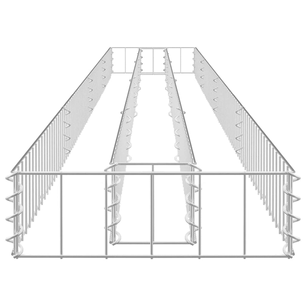 Gabion høybed galvanisert stål 360x30x10 cm