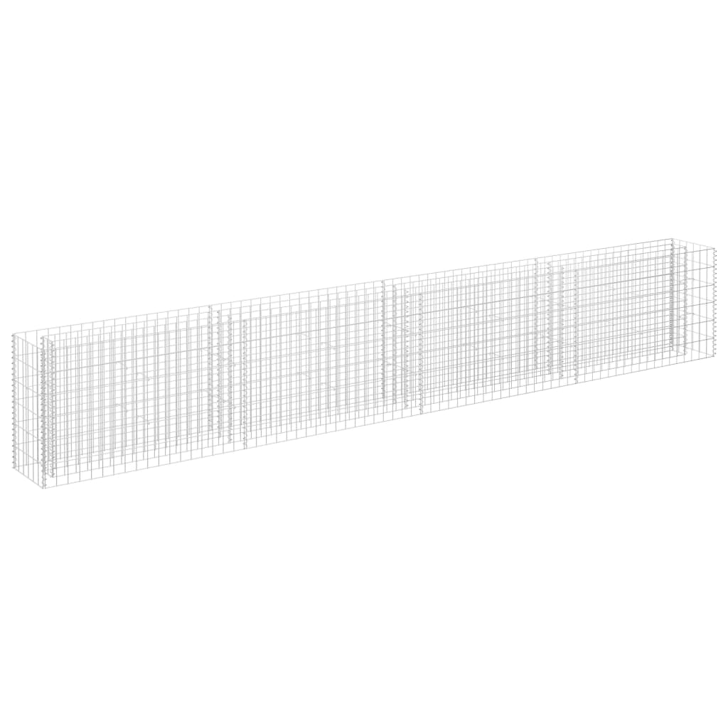 Gabion høybed galvanisert stål 360x30x60 cm