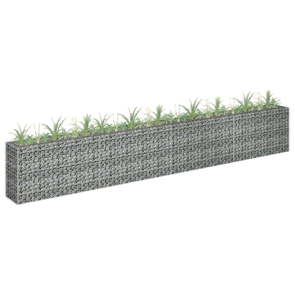 Gabion høybed galvanisert stål 360x30x60 cm