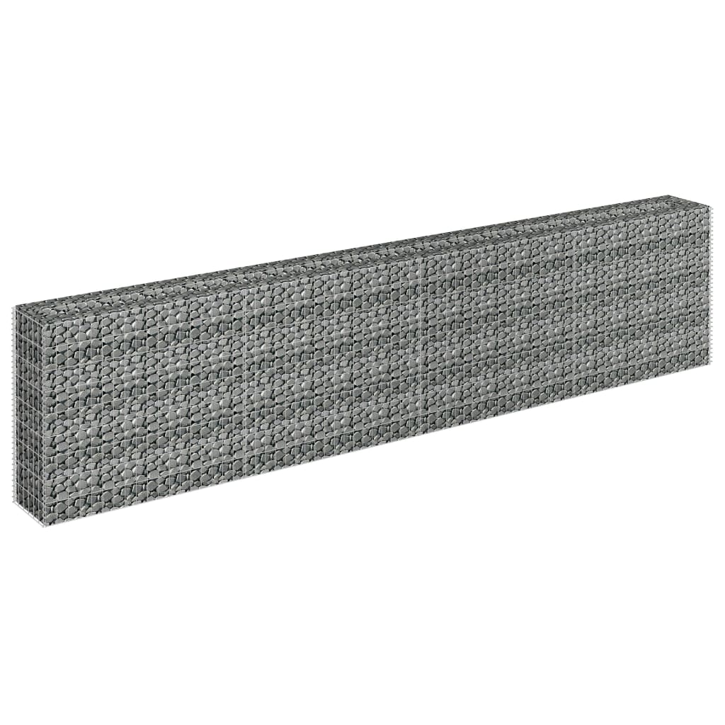Gabion høybed galvanisert stål 360x30x90 cm