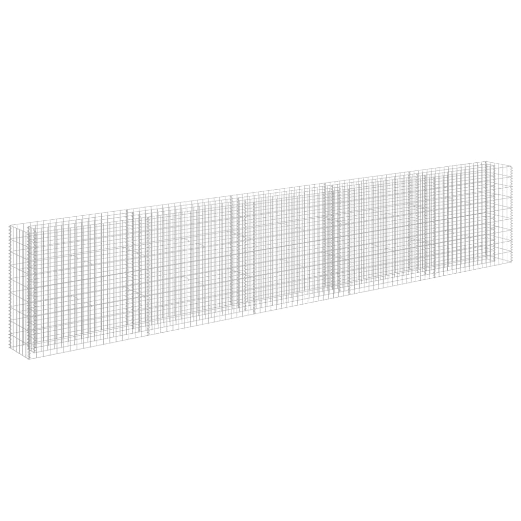 Gabion høybed galvanisert stål 450x30x90 cm