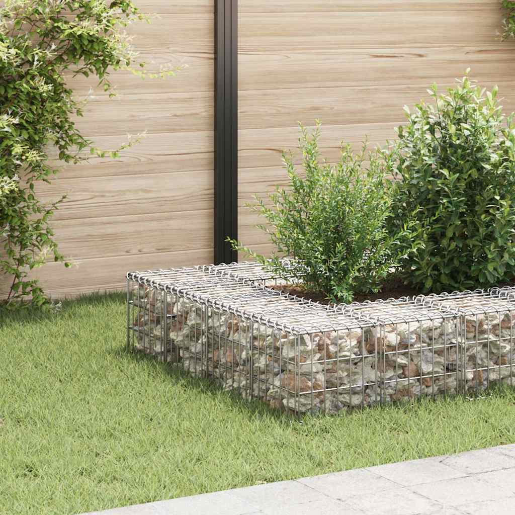 Gabion høybed kubeformet ståltråd 30x30x30 cm