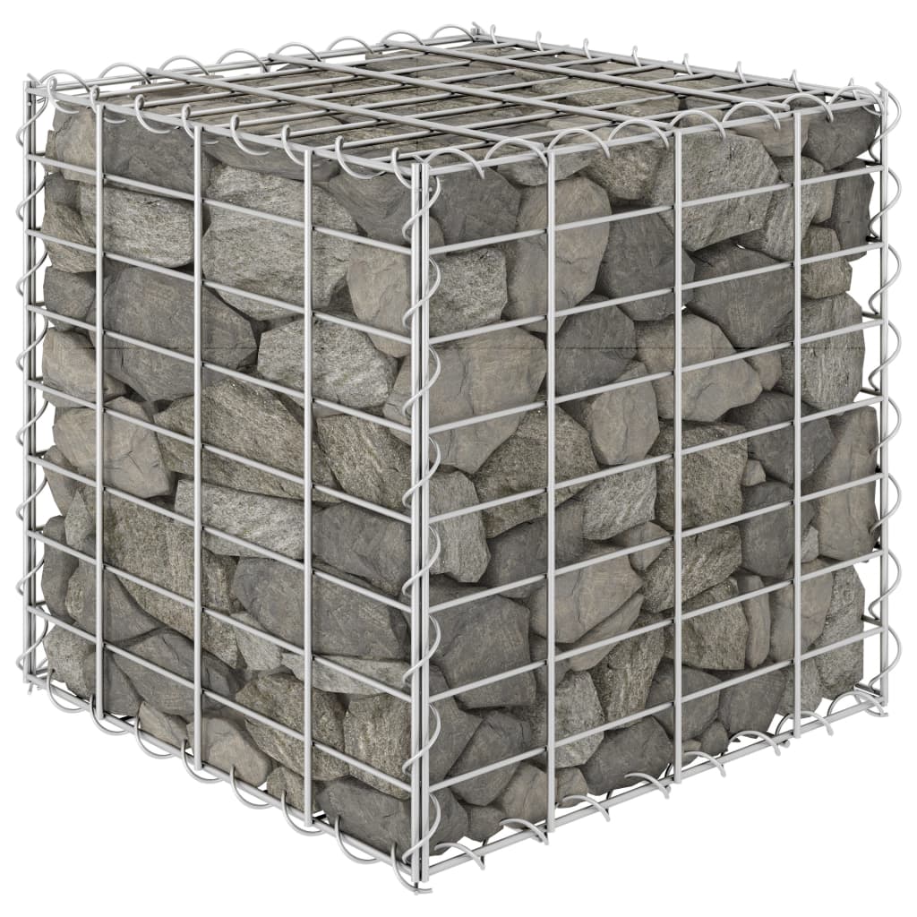 Gabion høybed kubeformet ståltråd 40x40x40 cm