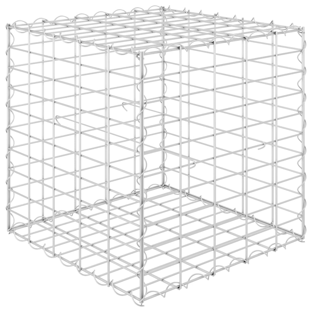 Gabion høybed kubeformet ståltråd 50x50x50 cm