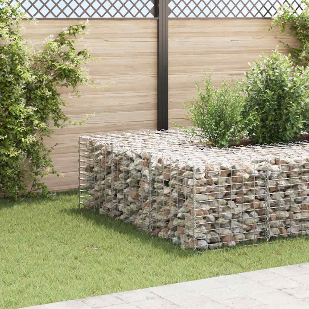 Gabion høybed kubeformet ståltråd 60x60x60 cm