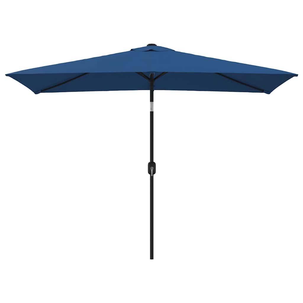 Parasoll med metallstang 300x200 cm asur