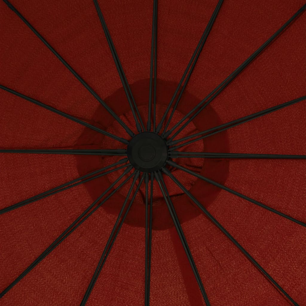 Hengeparasoll terrakotta 3 m aluminiumsstang