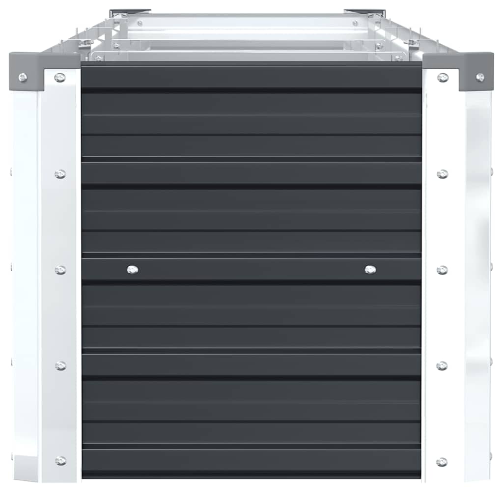 Høybed galvanisert stål 320x40x45 cm antrasitt