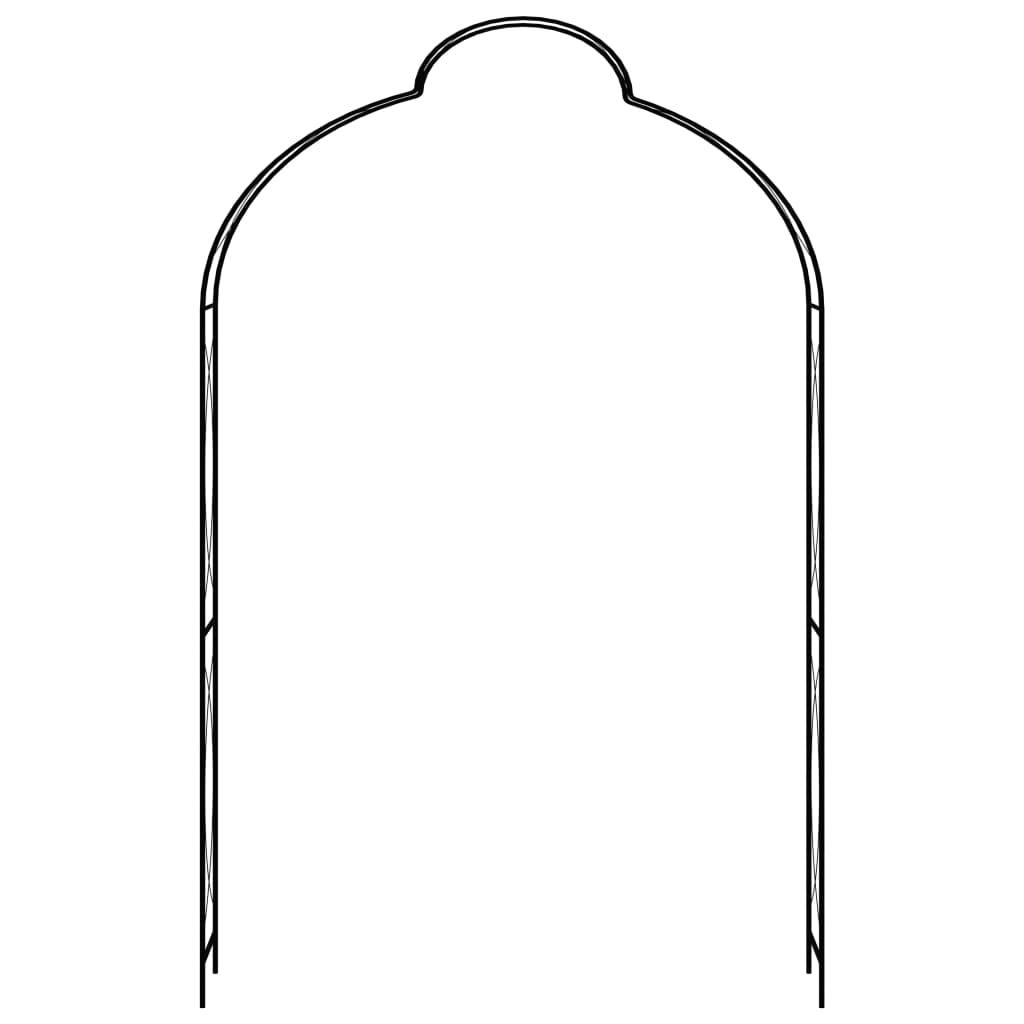 Hagebue svart 150x34x240 cm jern