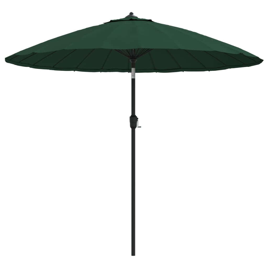 Parasoll med aluminiumsstang 270 cm grønn