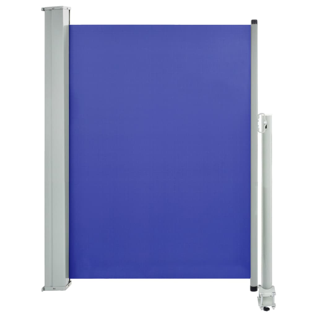 Uttrekkbar sidemarkise 100x300 cm blå