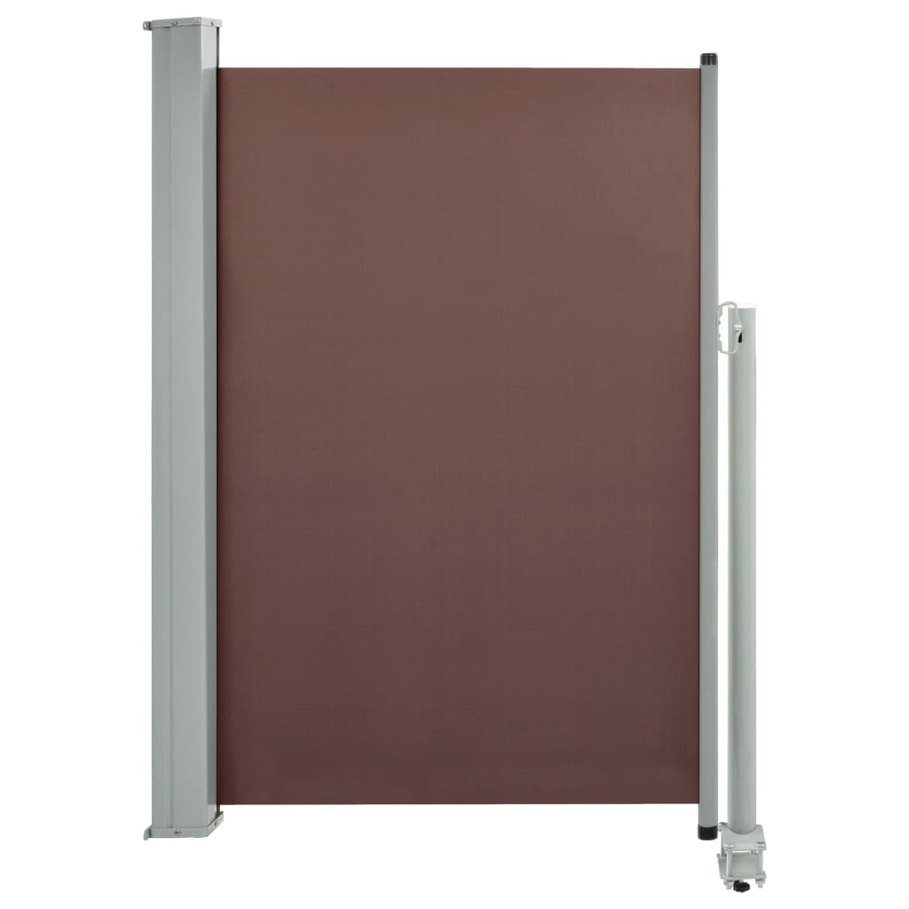 Uttrekkbar sidemarkise 120x300 cm brun