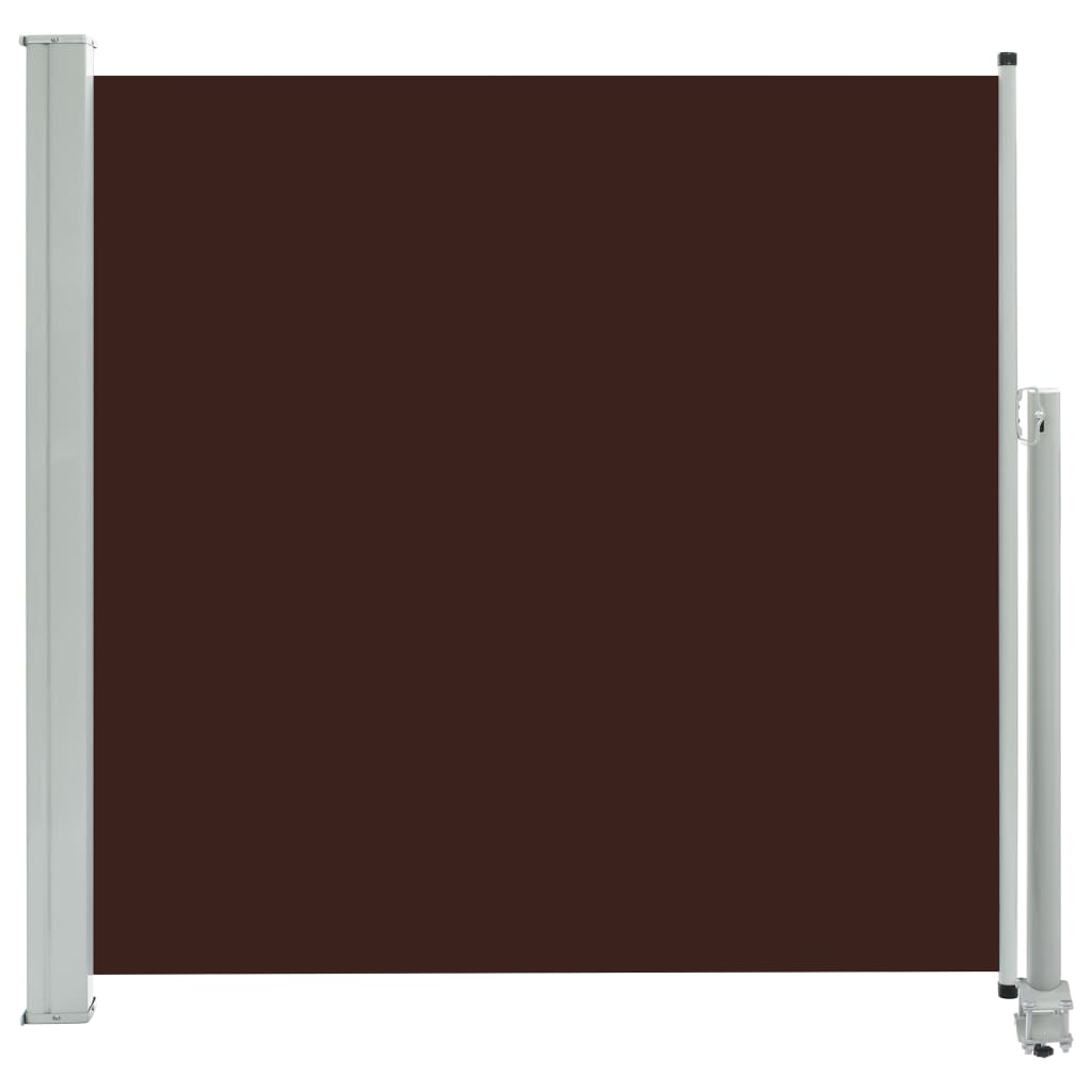 Uttrekkbar sidemarkise 160x300 cm brun