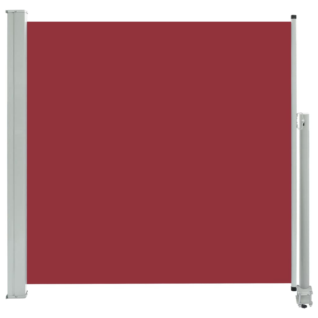 Uttrekkbar sidemarkise 160x300 cm rød