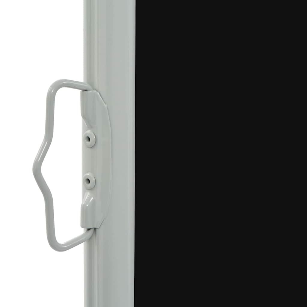 Uttrekkbar sidemarkise 60x300 cm svart