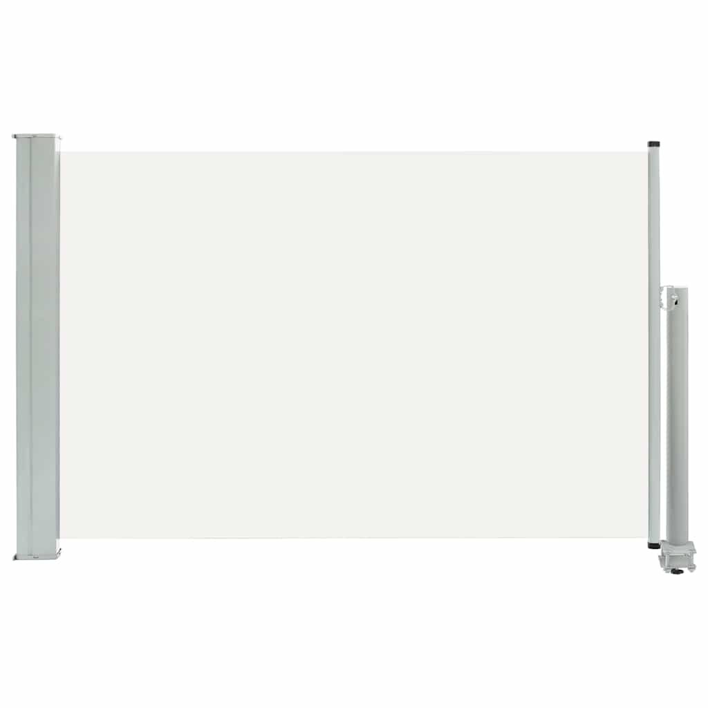 Uttrekkbar sidemarkise 60x300 cm kremhvit