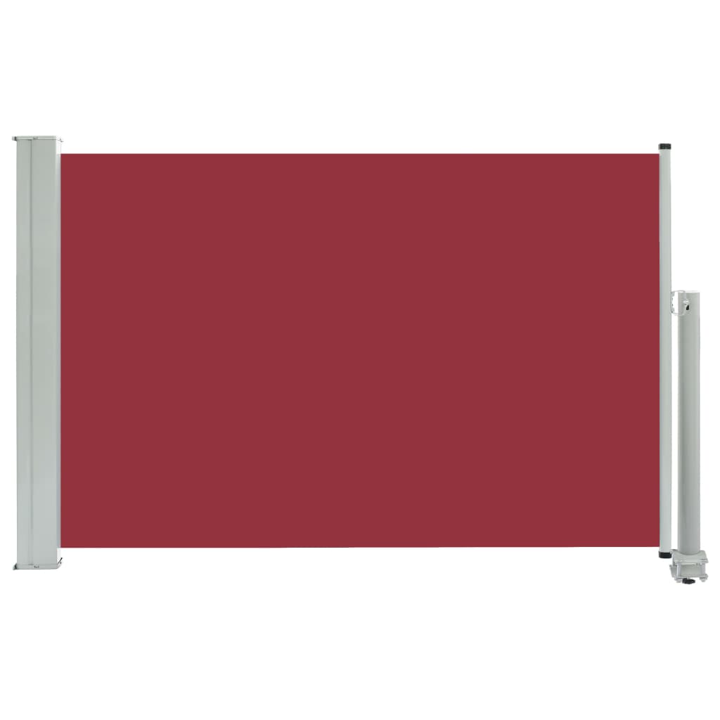 Uttrekkbar sidemarkise 60x300 cm rød