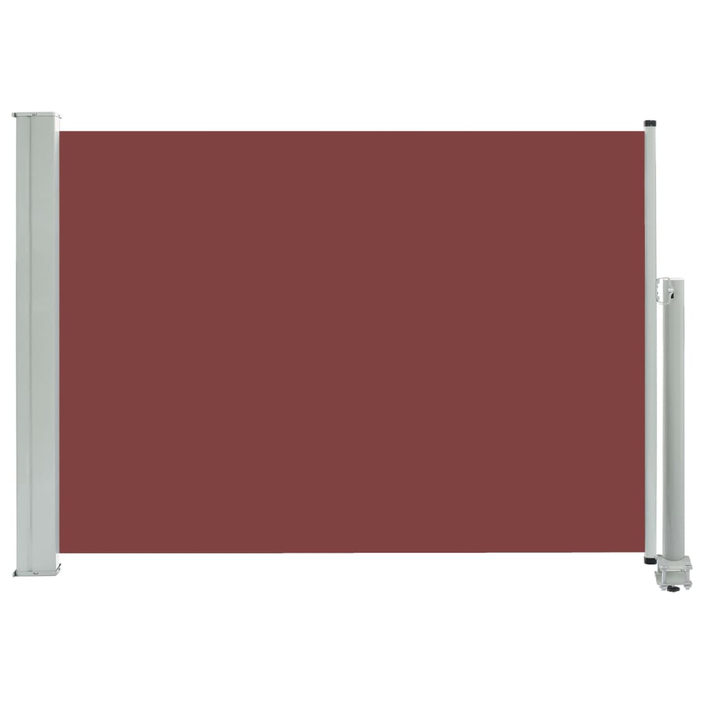 Uttrekkbar sidemarkise 80x300 cm brun