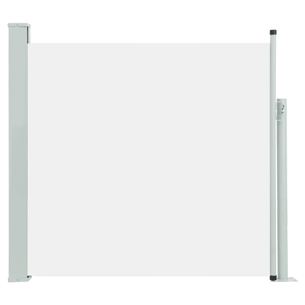 Uttrekkbar sidemarkise 170x300 cm kremhvit