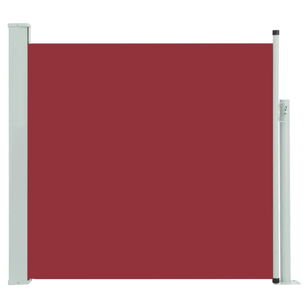 Uttrekkbar sidemarkise 170x300 cm rød