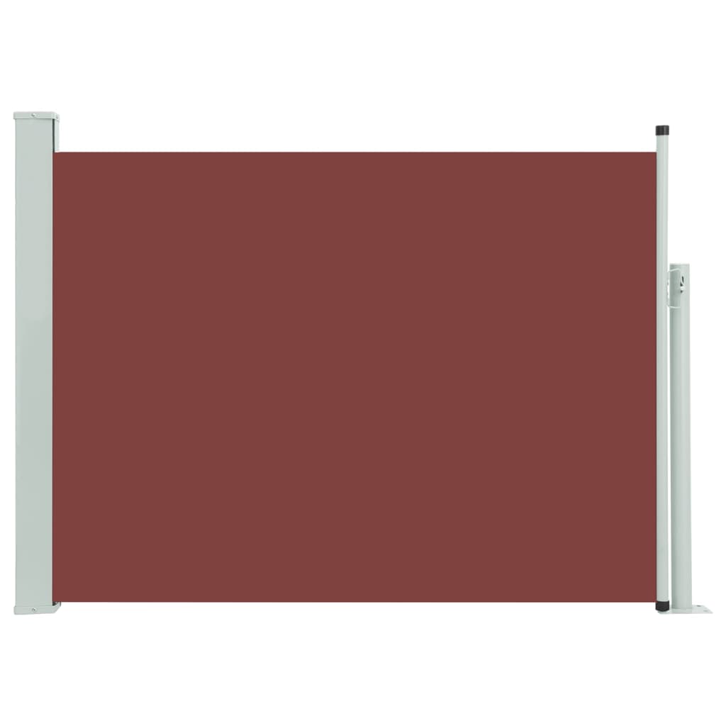 Uttrekkbar sidemarkise 100x500 cm brun