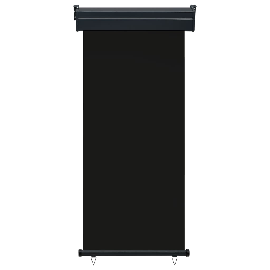 Sidemarkise for balkong 80x250 cm svart