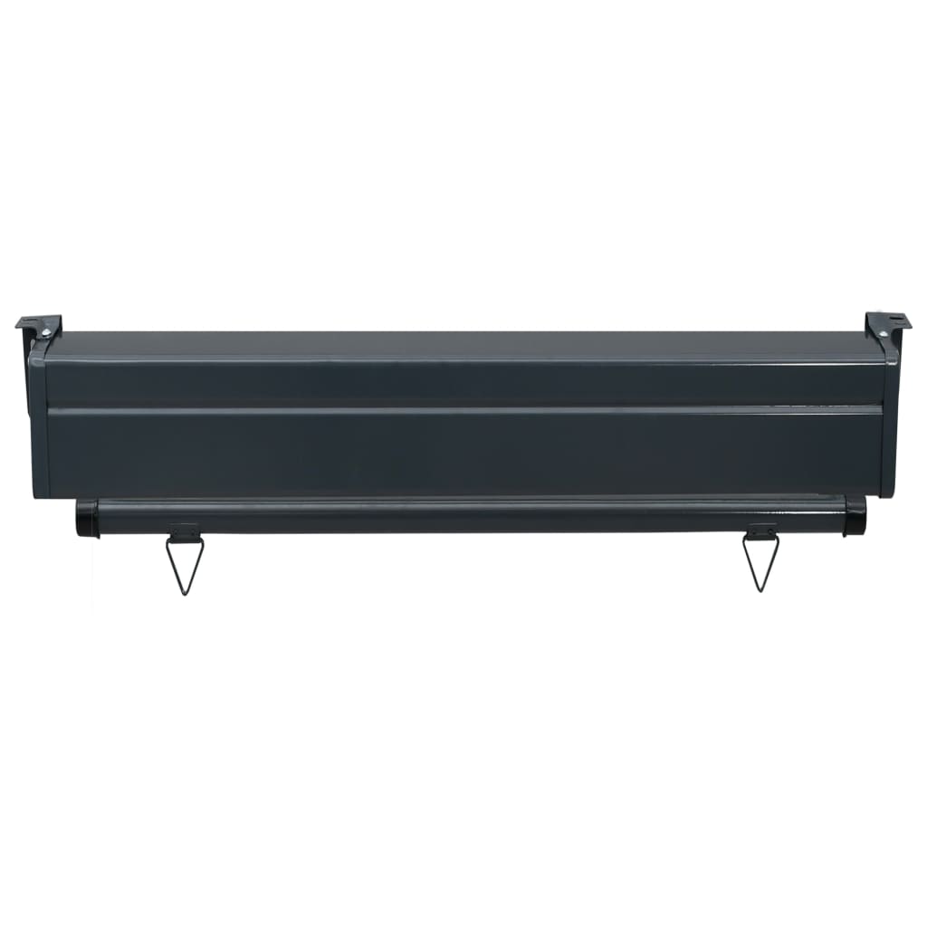 Sidemarkise for balkong 80x250 cm brun