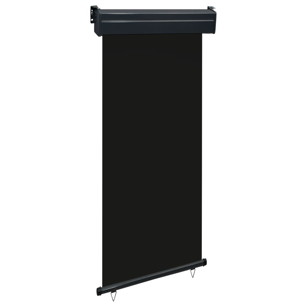 Sidemarkise for balkong 100x250 cm svart