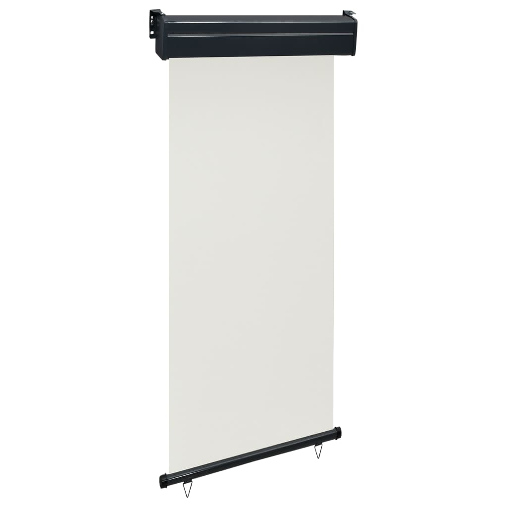 Sidemarkise for balkong 100x250 cm kremhvit