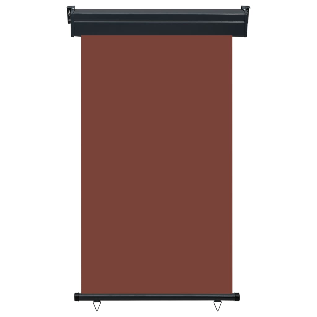 Sidemarkise for balkong 100x250 cm brun