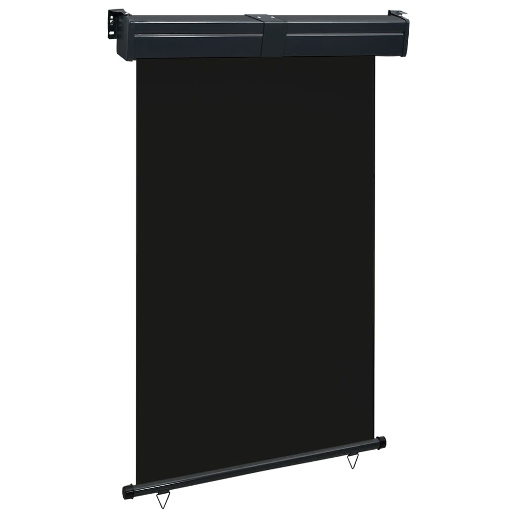 Sidemarkise for balkong 125x250 cm svart