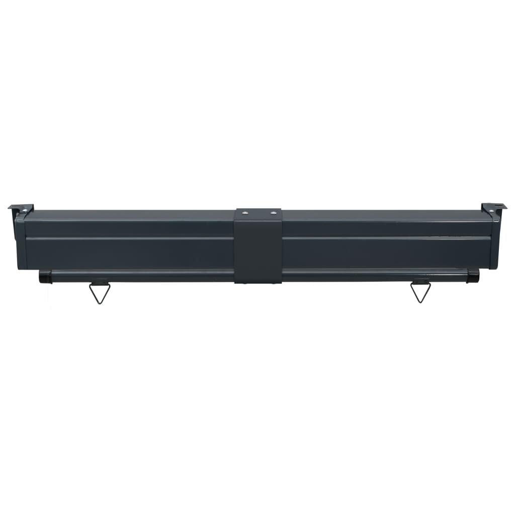 Sidemarkise for balkong 125x250 cm svart