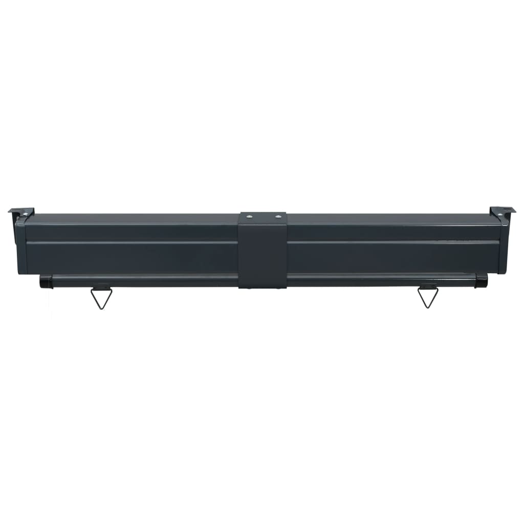 Sidemarkise for balkong 125x250 cm grå