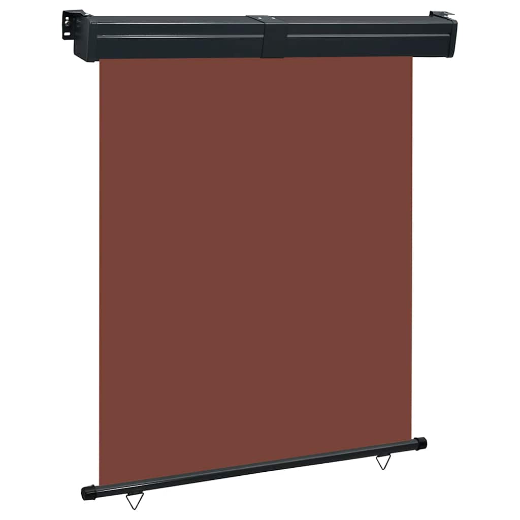 Sidemarkise for balkong 145x250 cm brun