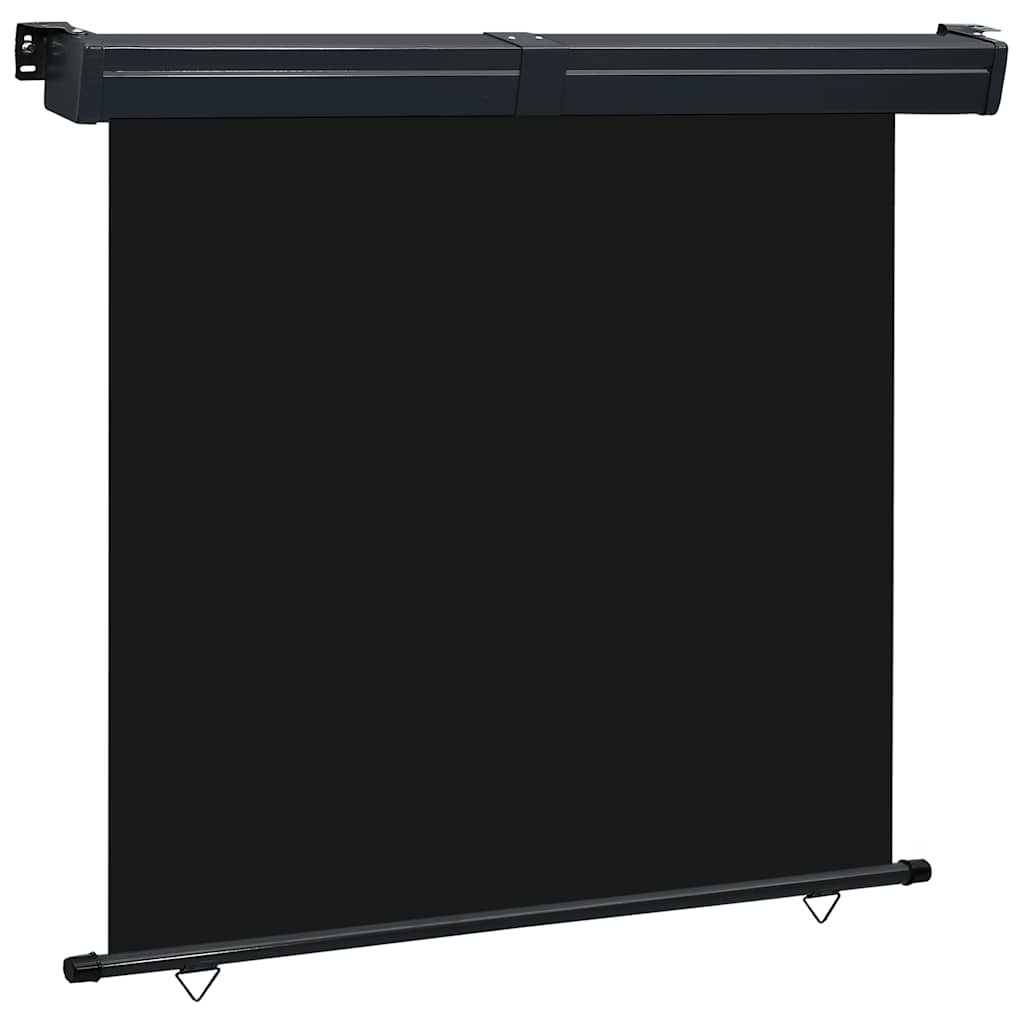 Sidemarkise for balkong 165x250 cm svart
