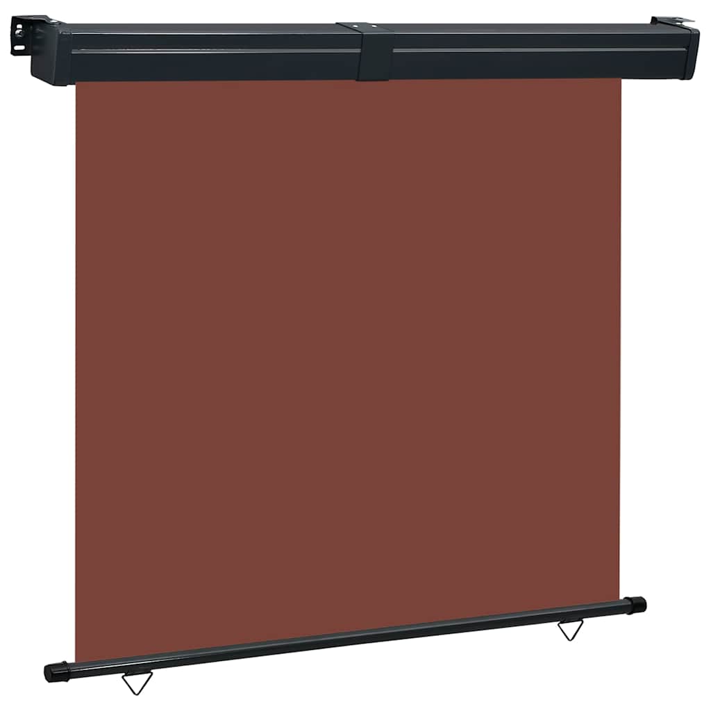 Sidemarkise for balkong 170x250 cm brun