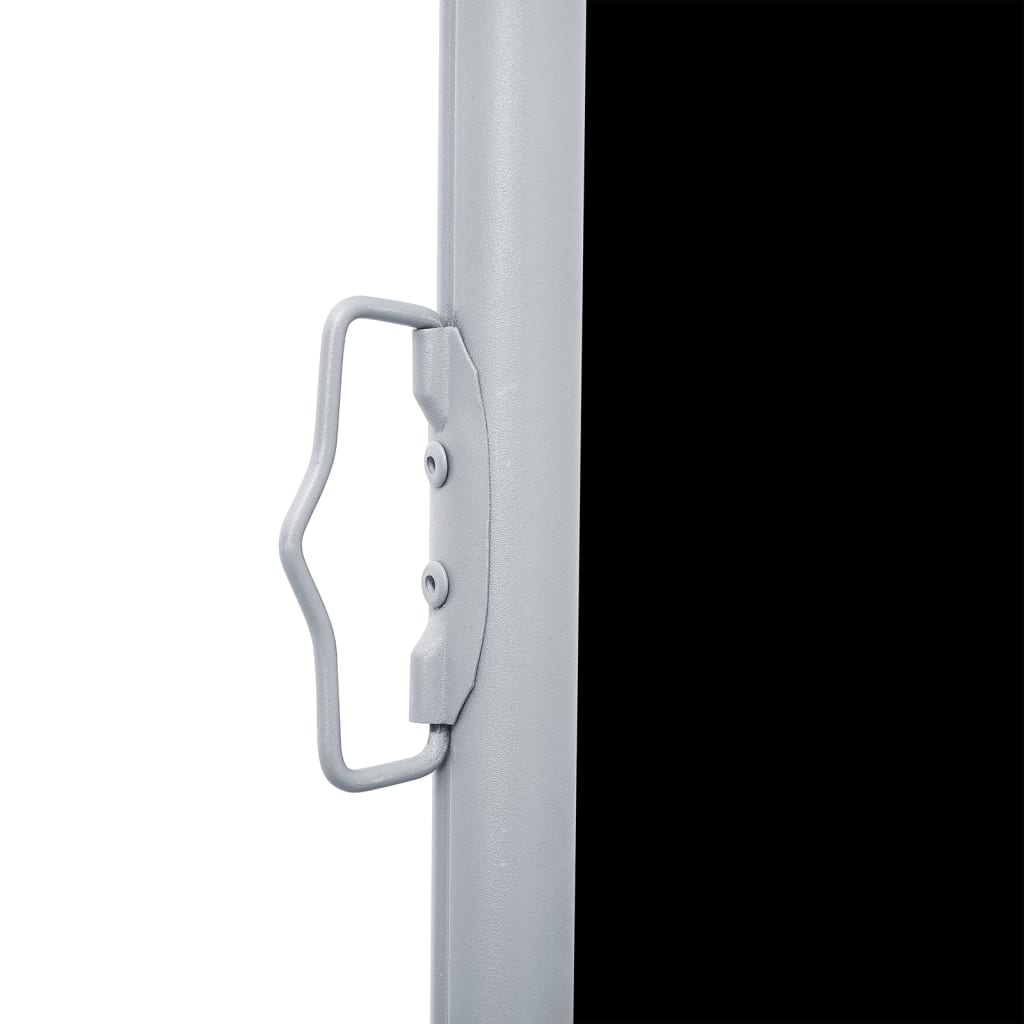 Uttrekkbar sidemarkise 100x600 cm svart