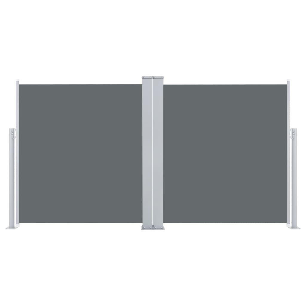 Uttrekkbar sidemarkise 120x600 cm antrasitt