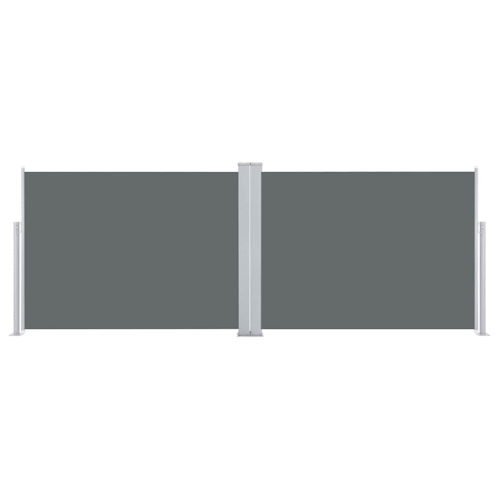 Uttrekkbar sidemarkise 100x1000 cm antrasitt