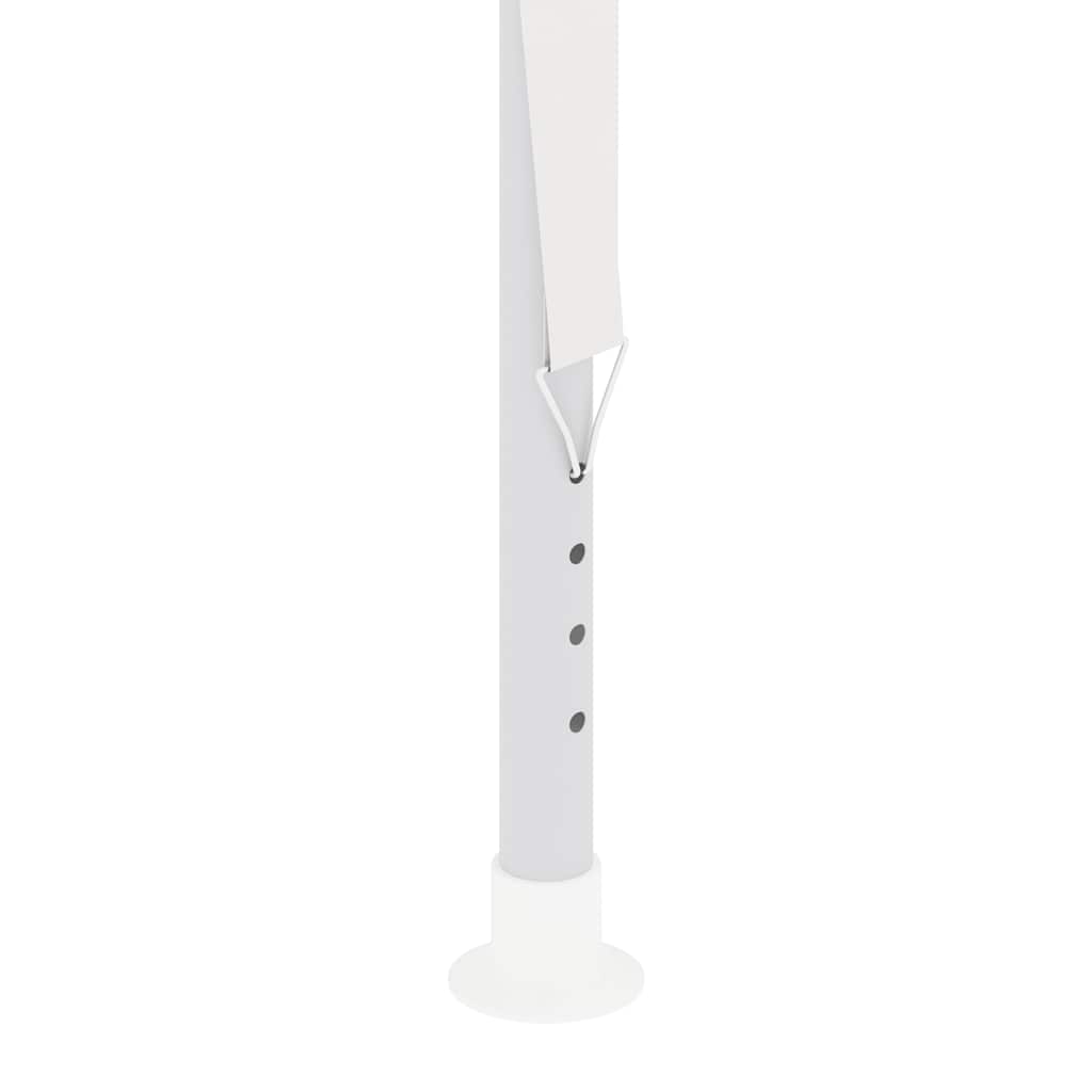 Profesjonelt festtelt med sidevegger 4x9 m hvit 90 g/m²