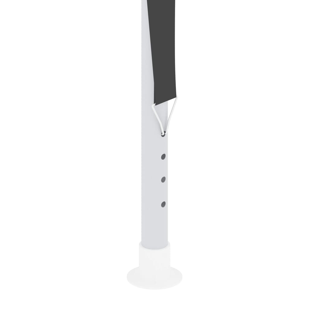 Profesjonelt festtelt med sidevegger 4x9 m antrasitt 90 g/m²