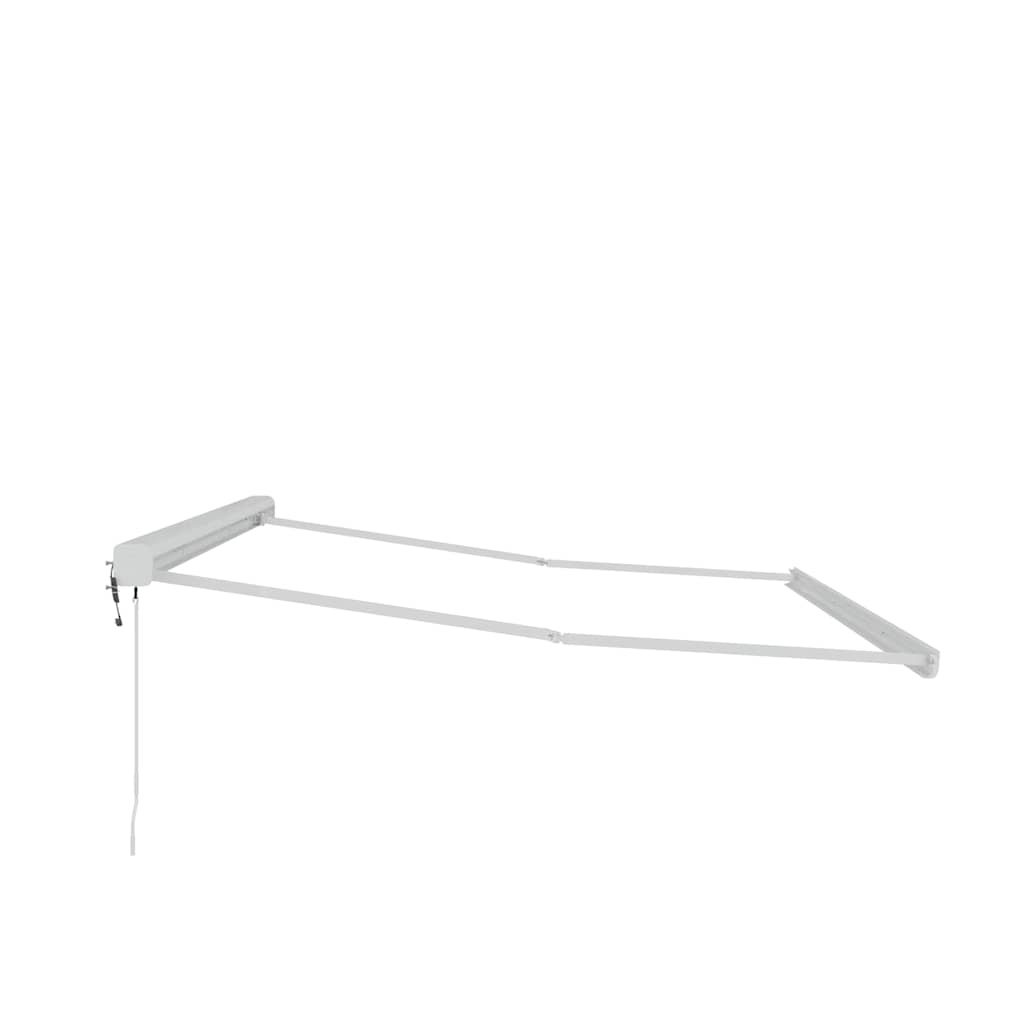 Markise Hvit 5 x 3 m Metall