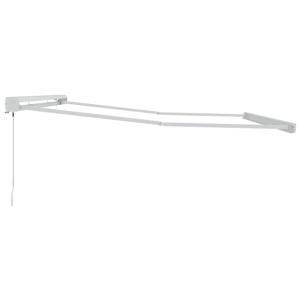 Markise Hvit 5 x 3 m Metall