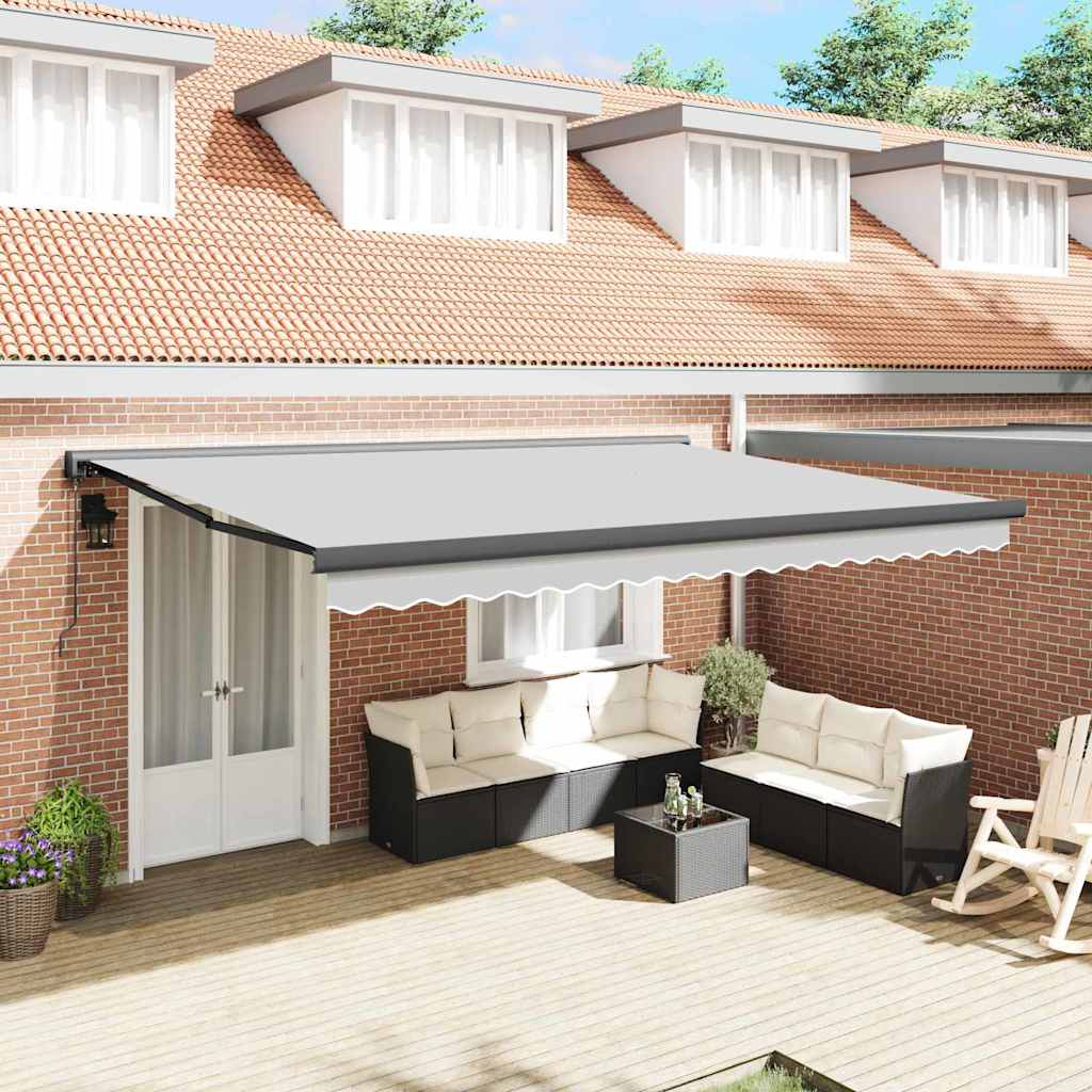 Markise Antrasitt 4,5 × 3 m Metall