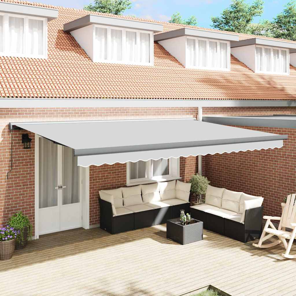 Markise Antrasitt 5 x 3 m Metall