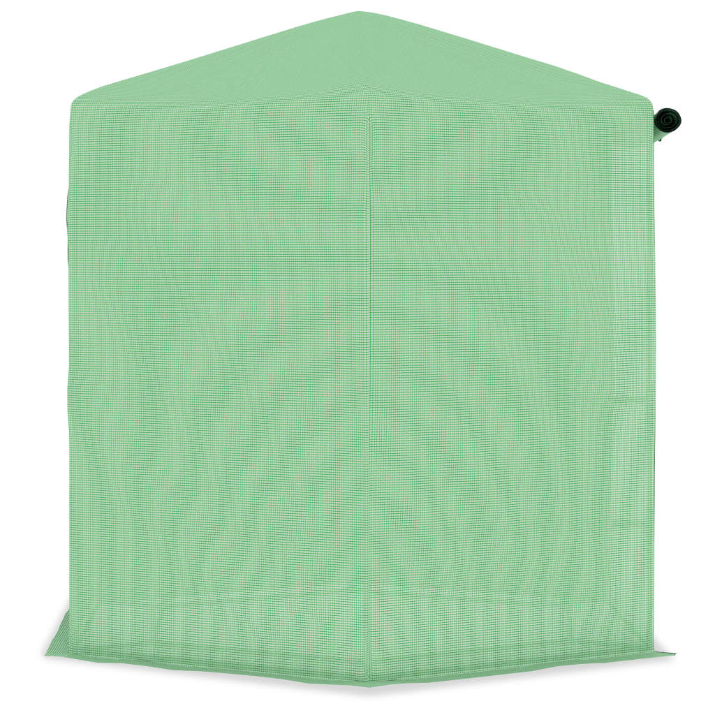 Drivhus med hyller stål 227x223 cm