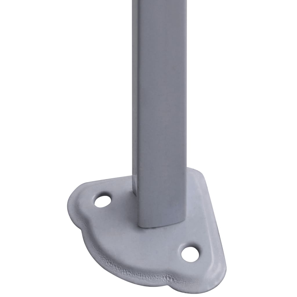 Sammenleggbart festtelt 2 sidevegger 2x2m stål antrasitt