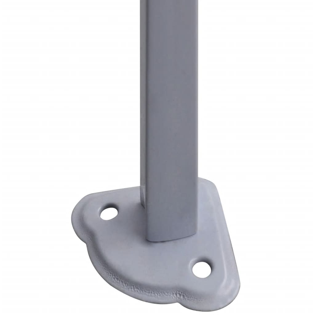 Sammenleggbart festtelt 4 sidevegger 2x2m stål antrasitt